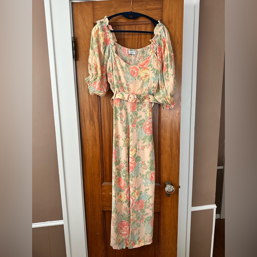 Faithfull The Brand Floral Wide Leg Jumpsuit – Size 4, Like New, Worn Once